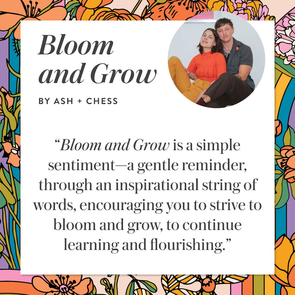 Erin Condren Pride Month Collection Ash and Chess Bloom and Grow inspiration