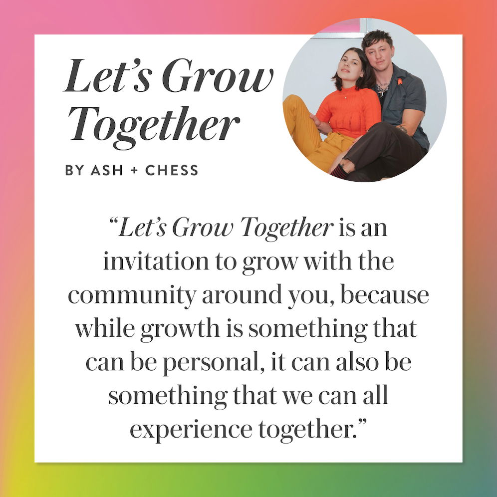 Erin Condren Pride Month Collection Ash and Chess Grow Together inspiration